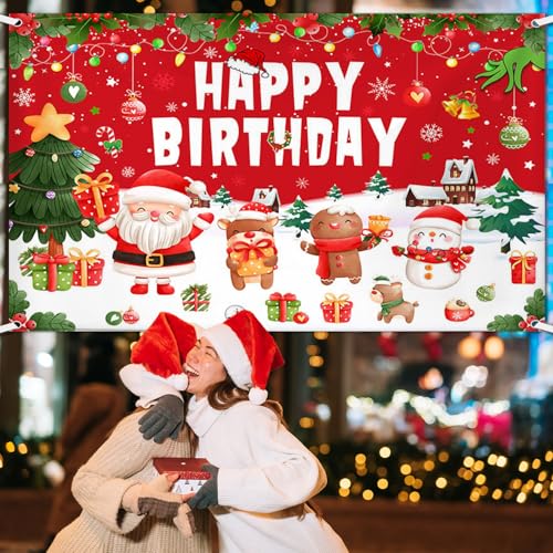 Fondo rojo para cumpleaños y Navidad 7x5 pies miniatura 5