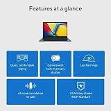 ASUS Vivobook 14" FHD Laptop for Student Business Home School, Intel 10-Core i5-1334U, 40GB RAM 1TB SSD, Numeric Keypad, Private Webcam, Windows 11 - 3