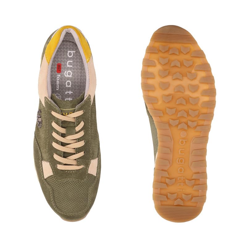 Image of Bugatti Garnet Evo Suede Leather Mens Sneakers