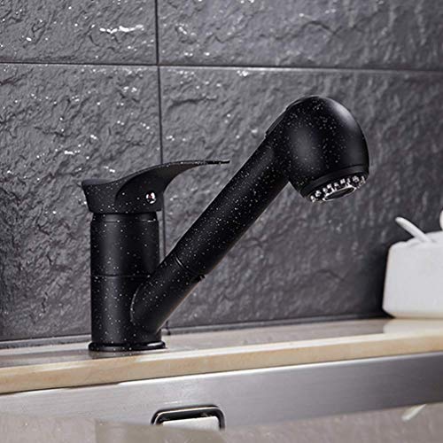 Robinet de cuisine en cuivre massif noir mat et sablage à quartz