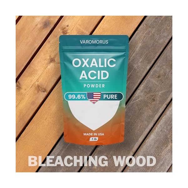 Varomorus-Oxalic-Acid-1-lbs-996-Pure-Fine-Powder-Multi-Use-Cleaner-and-Stain-Remover-for-Wood-Metal-Rust-Wood-Bleach-Hardwood-Floor-Furniture-Restorer-Pool-Industrial-Cleaning-Solution Varomorus-Oxalic-Acid-1-lbs-996-Pure-Fine-Powder-Multi-Use-Cleaner-and-Stain-Remover-for-Wood-Metal-Rust-Wood-Bleach-Hardwood-Floor-Furniture-Restorer-Pool-Industrial-Cleaning-Solution