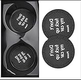 Luminuti 2 Pcs Car Cup Holder Coaster, Car Cup Holder Liner, Cup Holder Cover for Car, Universal Fit car, Black, LUMQCCBD021BL-2PCS