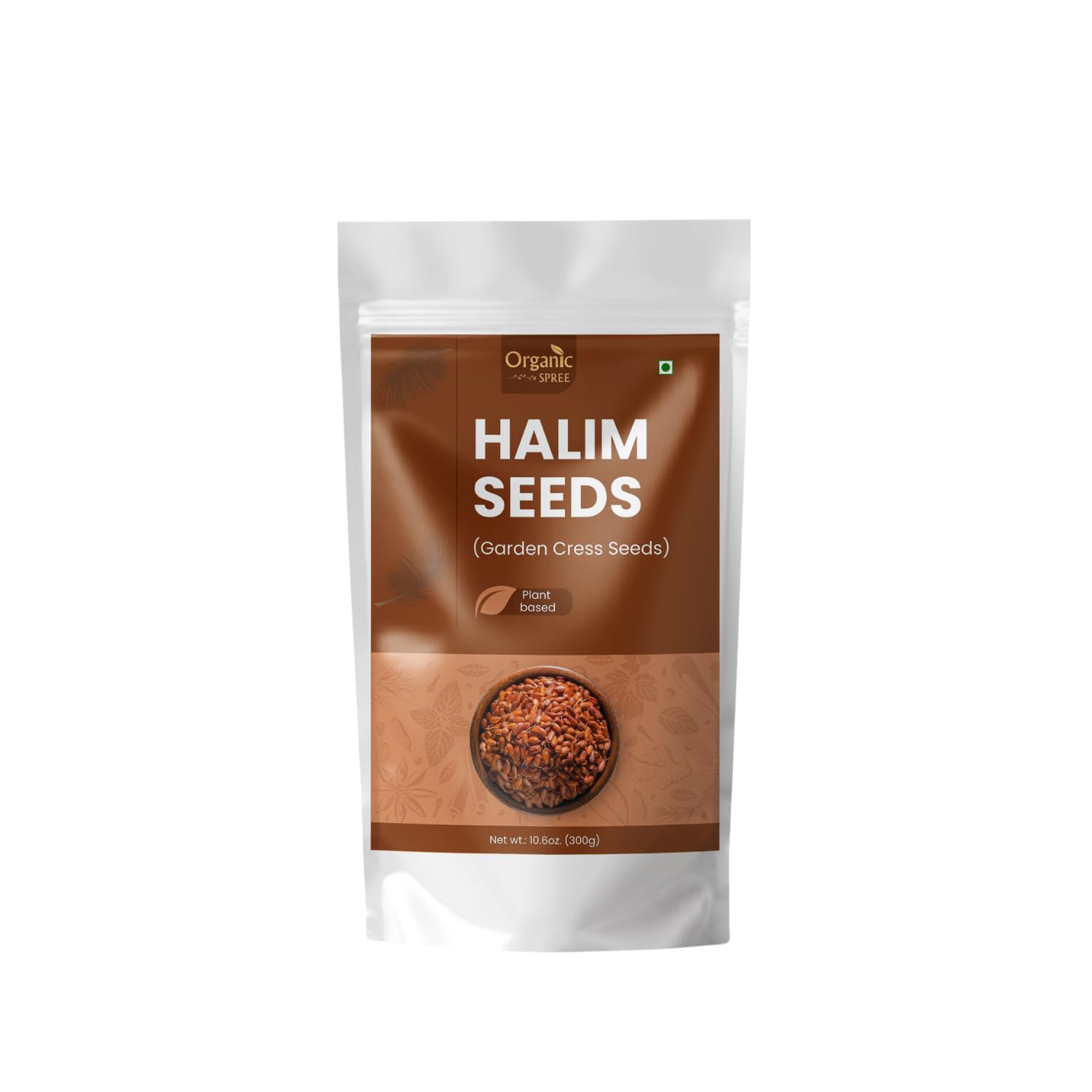 Organic Spree Halim Seeds 300gm (10.6oz) | Garden Cress Seeds | Pure and Natural