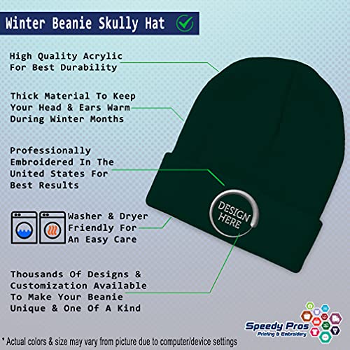 Beanies for Men Sweden Sverige Flag Embroidery Flags World Cup Soccer Winter Hats for Women Acrylic Skull Cap 1 Size Forest Green Design Only