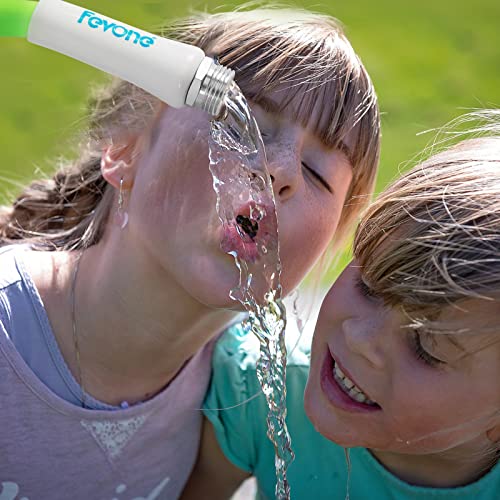 Fevone Garden Hose 100 Ft Heavy Duty Water Hose 5/8 Garden Hose 100 Feet Lightweight Garden Hose, Lawn & Garden Watering Equipment, 3/4 Solid Fittings, Drinking Water Safe #TOP6