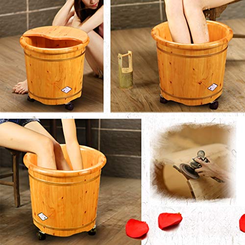 Barril de madera grande para spa de pies 36 cm miniatura 4