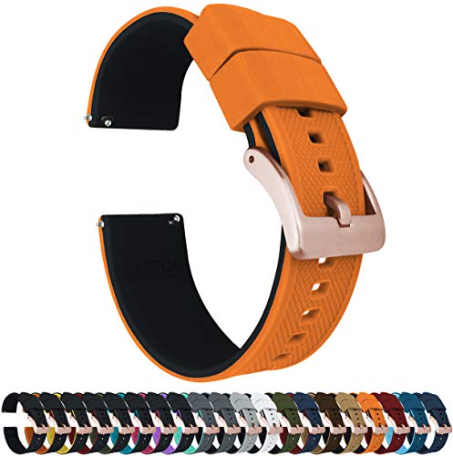 Image of BARTON Elite Silicone Watch Bands - Gold Buckle Quick Release