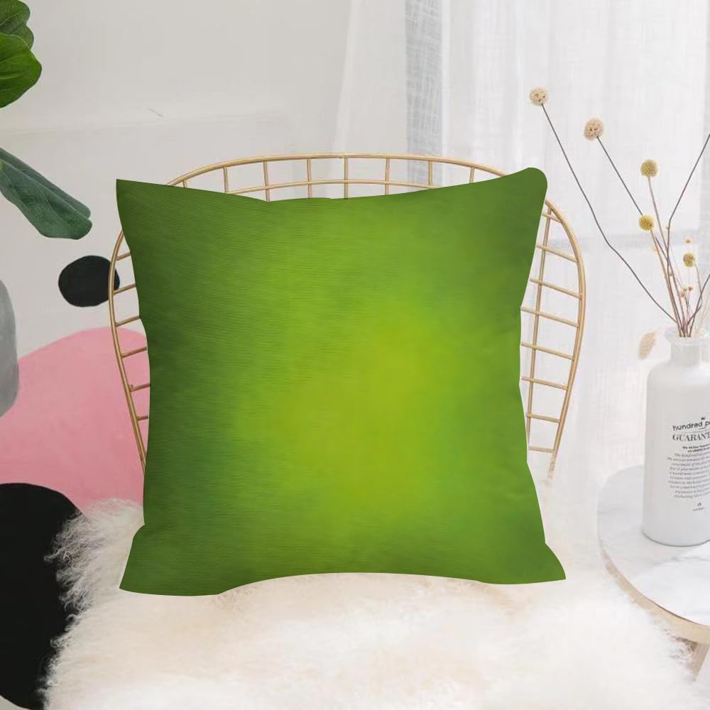HYOSXW Cushion Cover,Throw Pillow Case Home Decorative for Living Room Bedroom Sofa Chair 16X16 Inch,Gradient green fabric texture background,Pillowcase 40X40cm