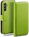 Produktbild moex Klapphülle für Samsung Galaxy A34 5G Hülle klappbar, Handyhülle mit Kartenfach, 360 Grad Schutzhülle zum klappen, Flip Case Book Cover, Vegan Leder Handytasche, Grün