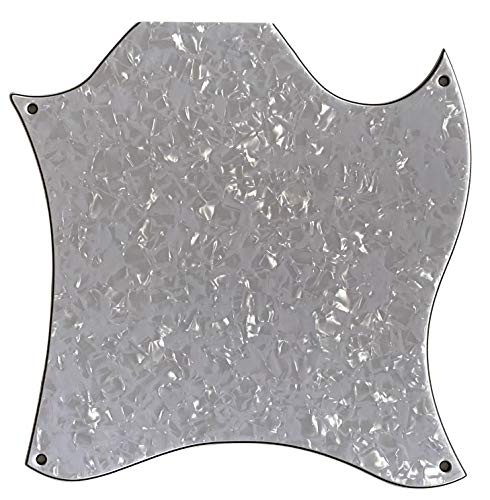 Custom Guitar Pickguard For US Gibson SG Standard Full Face Blank (4 Ply White Pearl)
