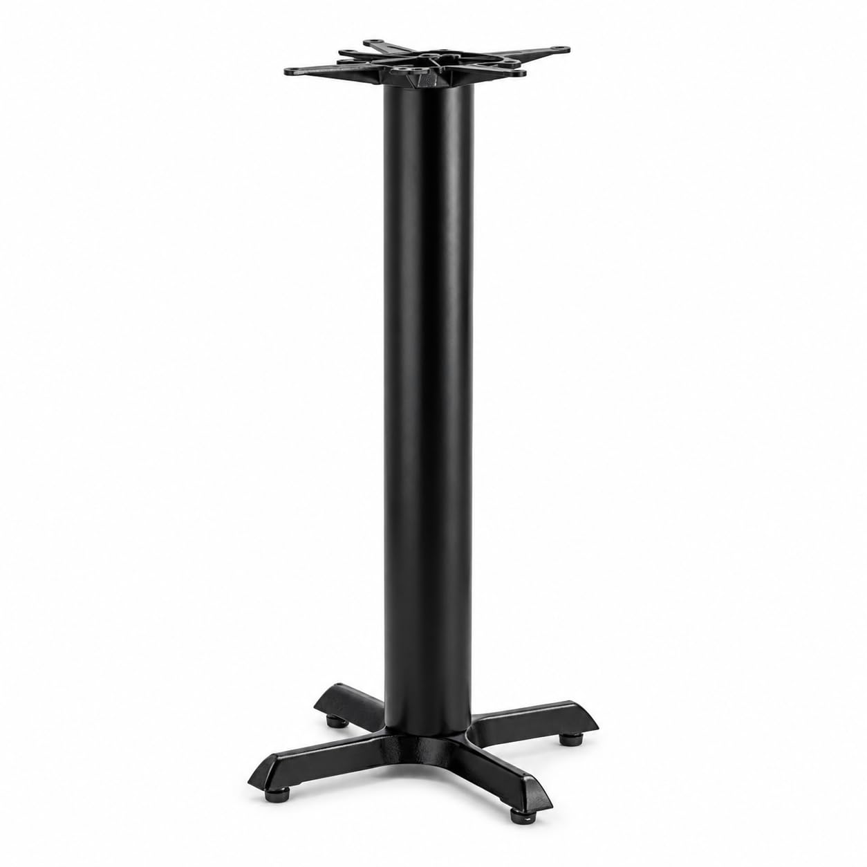 22" x 22" Black Bar Height Column Table Base by Glownary – 22.0 Inches X 22.0 Inches X 41.0 Inches, Beech, Brown, Model 349c22s4blf