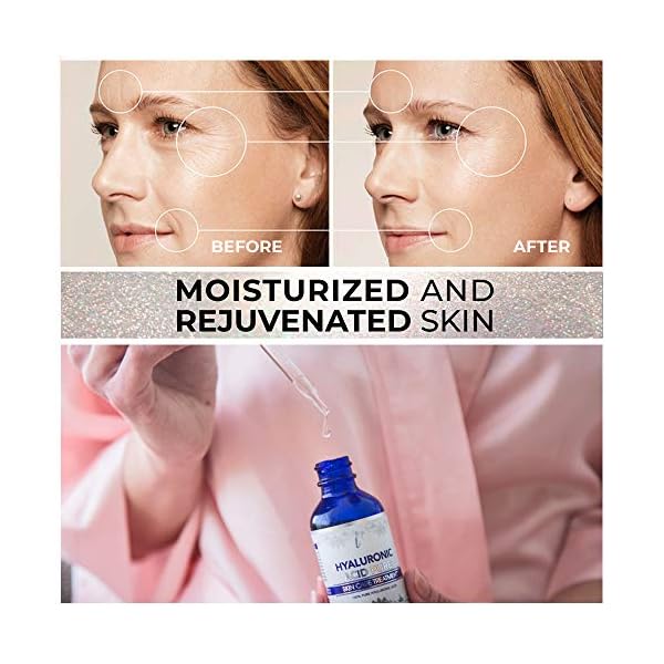 Hyaluronic-Acid-for-Face-100-Pure-Medical-Quality-Clinical-Strength-Formula-Anti-aging-serum-for-your-skin-and-lips-2-oz Hyaluronic Acid Serum for Face (2 Oz) - Serum for Skin and Lips - Hydrating and Moisturizing Face Serum for All Skin Types - Paraben and Fragrance-Free