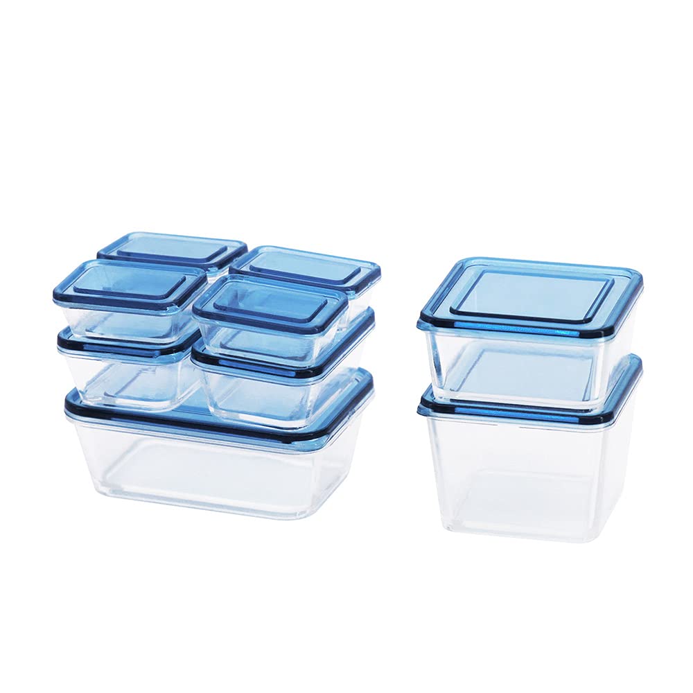 Amazon Luottus タッパー ミニチュア食器 1 12 密封保存容器 重ねて収納 飲食店 小物雑貨 フード ドールハウス Diy手作り おもちゃ ドールハウス用 装飾用 箱庭用 かわいい 9点セット ブルー プラモデル 通販
