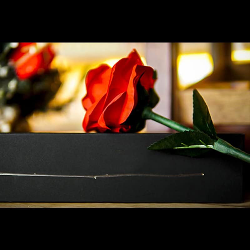 SUMAG Trucos de magia de seda rosa rosa blanca a rojo cambio de color flor magia de seda para magos ilusiones de escenario trucos mentalismo