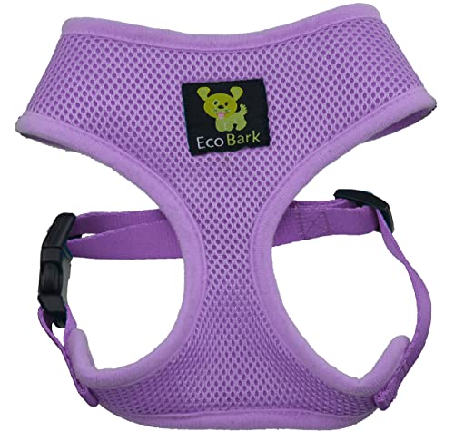 Ecobark Dog Harness - Eco-Friendly Max Comfort Harnesses - Luxurious Soft Mesh Halter - Over The Head Harness Vest- No Pull And No Choke For Puppy, Toy Breeds & Small Dogs (Small, Lavender) #TOP6
