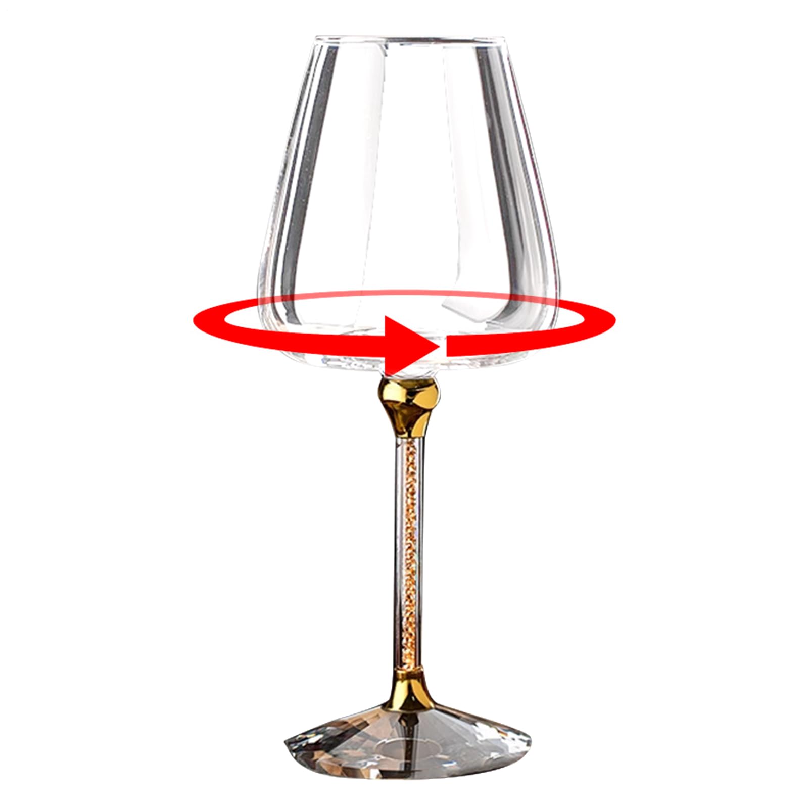 Calice Da Vino Rotante, Calici Da Vino E Bianco Rotanti A Stelo Lungo, Calici Rotanti Creativi Per Vino, Whisky, Champagne E Cocktail