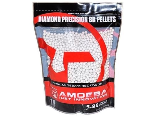 Ares Amoeba Diamond Precision 0.20g BIO BBs (5000 Count, 1 Kilo) – Premium Biodegradable Airsoft Pellets for Superior Performance
