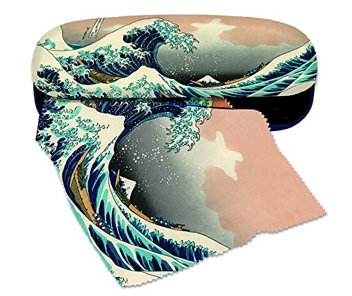 Chiffon de nettoyage pour lunettes et étui Hokusai Fridolin pour le bureau