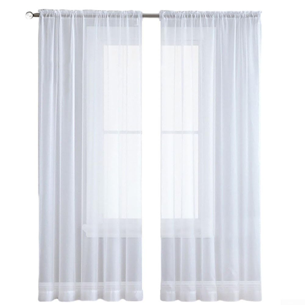 Niceminiwall Juego de 2 paneles de cortina cortos de lino sintético de 100 x 130 cm, poliéster suave antiarrugas para ventanas, sala de estar, dormitorio o cocina, instalación de bolsillo para barra