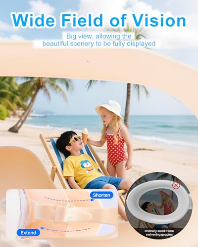 Image of Swim Goggles, Wide Angle Anti-fog and UV Leak Proof Goggles,Swimming Goggles for Adult Youth
