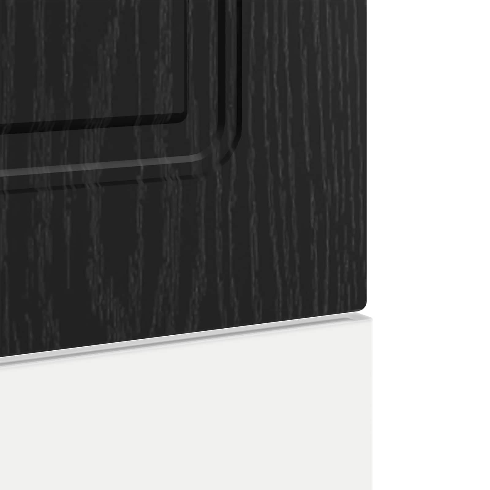 Lavastoviglie Kalmar nero effetto rovere