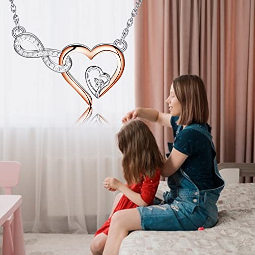 PLITI Niece Necklace From Aunt Uncle Niece Birthday Gift To My Beautiful Niece Infinity Heart Pendant4