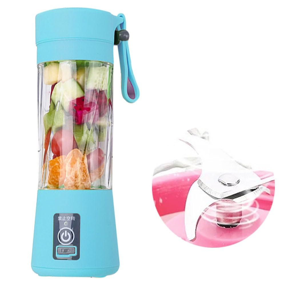 Batidora Personal Batidora Batidora Molinillo Exprimidor Eléctrico Pequeño Pulso Mini Batidora Y Batidora Portátil 21000 RPM Para Batidos, Hielo Picado, Frutas, Verduras, Batidos De Proteínas 380Ml (