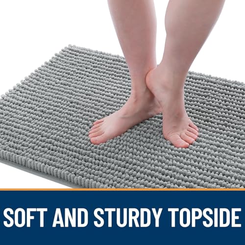 Image of OLANLY Dog Door Mat for Muddy Paws 30x20, Extra Absorbent Chenille Mud Mat