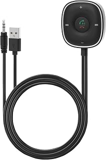 QWORK AUX Bluetooth 5.4 Adapter for Car, Bluetooth Receiver with 0.3 cm Plug, for Car Stereo