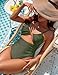 Blooming Jelly Womens One Piece Swimsuit Tummy Control Bathing Suit 2026 Sexy Slimming Flattering Cute Cheeky High Cut Out Ladies Swimwear (X-Large, Army Green)