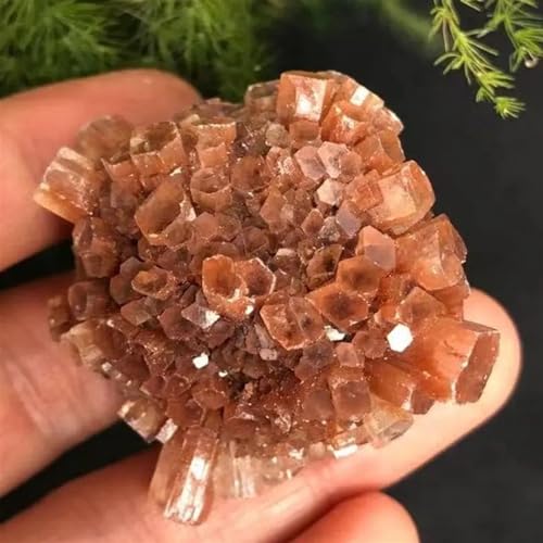 Beautiful Orange Aragonite Quartz Crystal Cluster Shape Rough Stone Nepheline Home Decor (Size : 50-90g 1pc) Gemstone Stone