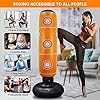 Punching-Bag-for-Kids-63-Inch-Inflatable-Kids-Punching-Bag-with-Stand-Free-Standing-Boxing-Punching-Bag-Bounce-Back-for-KidsYouthAdults-Practice-Kickboxing-MMA-Karate Punching Bag