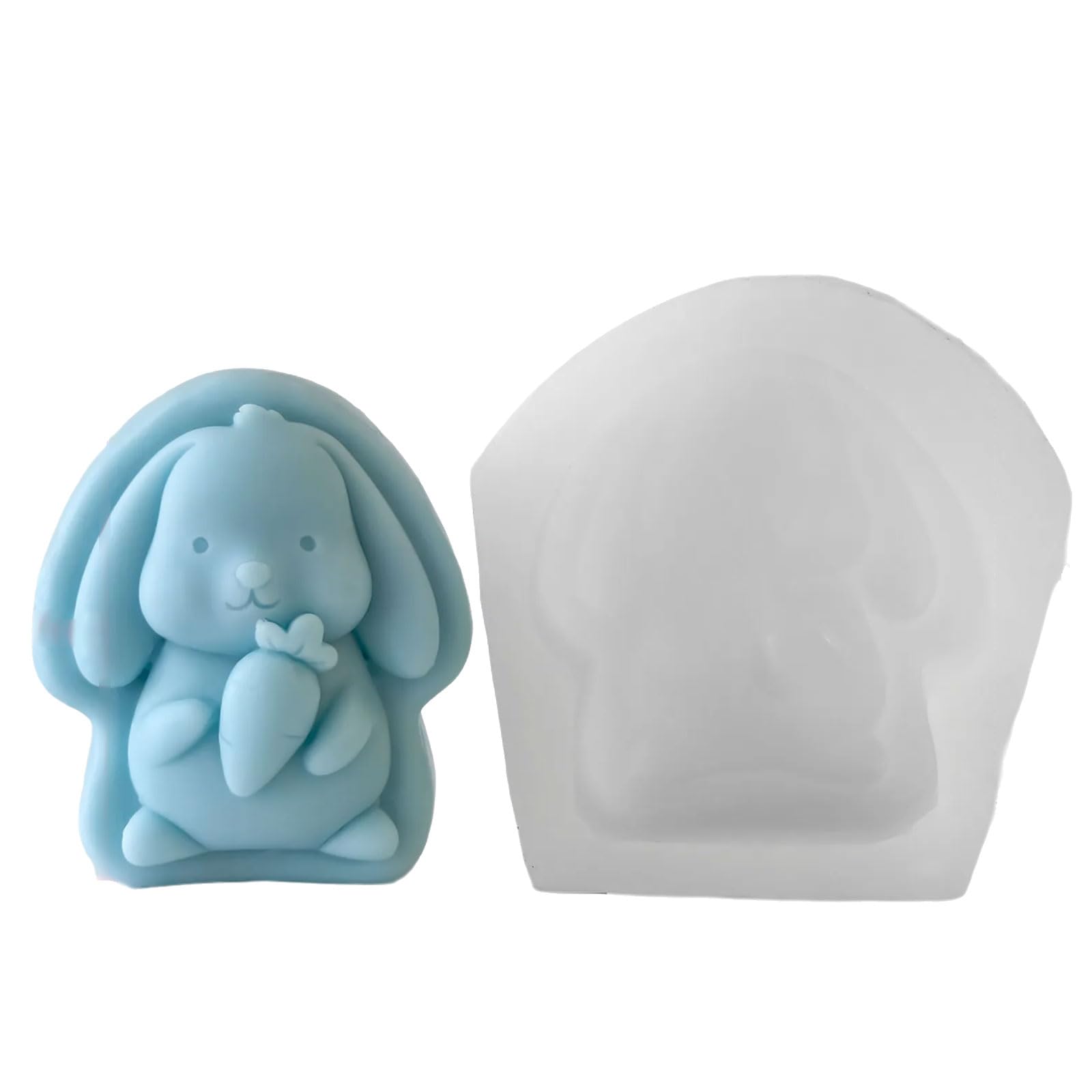 Alksubbm Decorating Castings Epoxy Ornament Making Baking Silicone Rabbits Embossed Handicrafts Silicone Decorating Molds