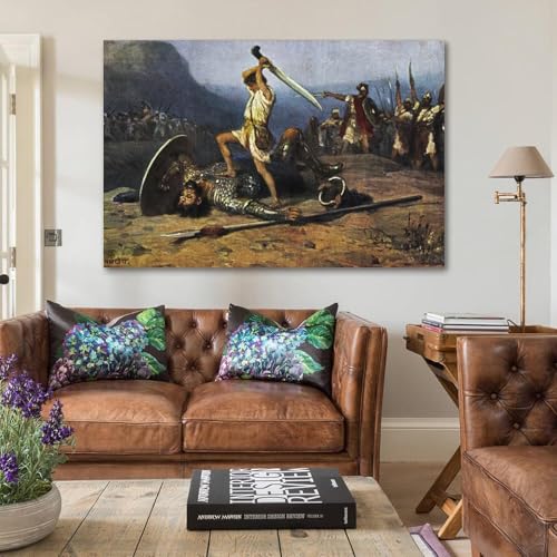 Poster Anton Robert Leinweber David et Goliath toile 61x91 cm - 5