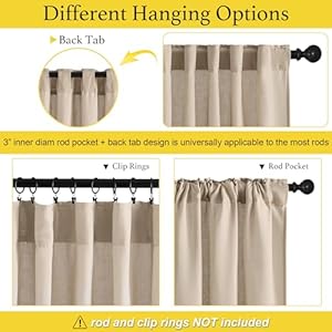 NICETOWN Kitchen Curtains Cafe Linen Tier Curtains 30 Inch Length Farmhouse Solid Short Small Half Window Curtains Back Tabk & Rod Pocket Cafe Curtains for Bathroom, 2 Panels, 55Wx30L, Angora NICETOWN Kitchen Curtains Cafe Linen Tier Curtains 30 Inch Length Farmhouse Solid Short Small Half Window Curtains Back Tabk Rod Pocket Cafe Curtains for Bathroom 2 Panels 55Wx30L Angora