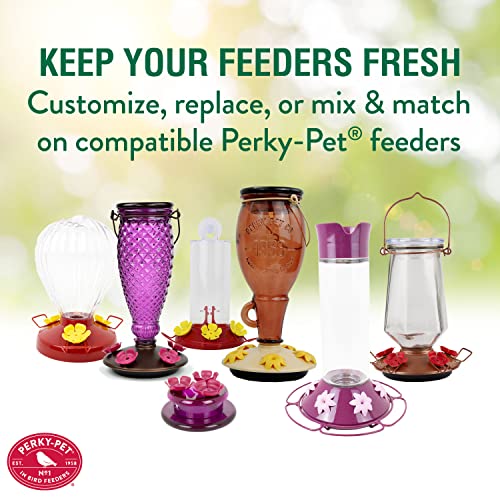 Perky-Pet-91RF-Replacement-Red-Hollyhock-Flower-Ports-Perches-6-Pk