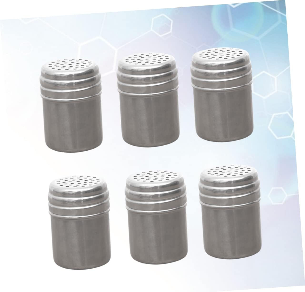 Seasoning Tank 12pcs Metal Pepper Shaker Sugar Containers Labels and Easy to Clean for Kitchen Use