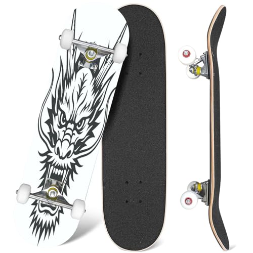 Skateboards Dragon Head This is for Tattoo Graphic 7 Layer Maple Wood Deck 31
