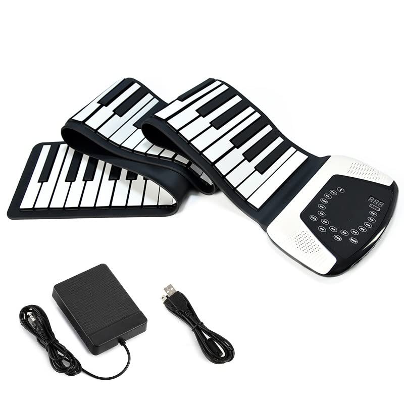 TSTS Piano électrique Pliable Piano Flexible Électronique 88 Clés du Clavier Musical Midi Piano Pratique pour Les… - Les Beatles, Paul McCartney, John Lennon, RIngo Starr, George Harrison TSTS Piano électrique Pliable Piano Flexible Électronique 88 Clés du Clavier Musical Midi Piano Pratique pour Les…