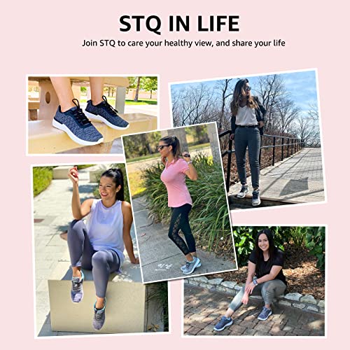 STQ Walking Shoes for Women Lace Up Lightweight Tennis Shoes4