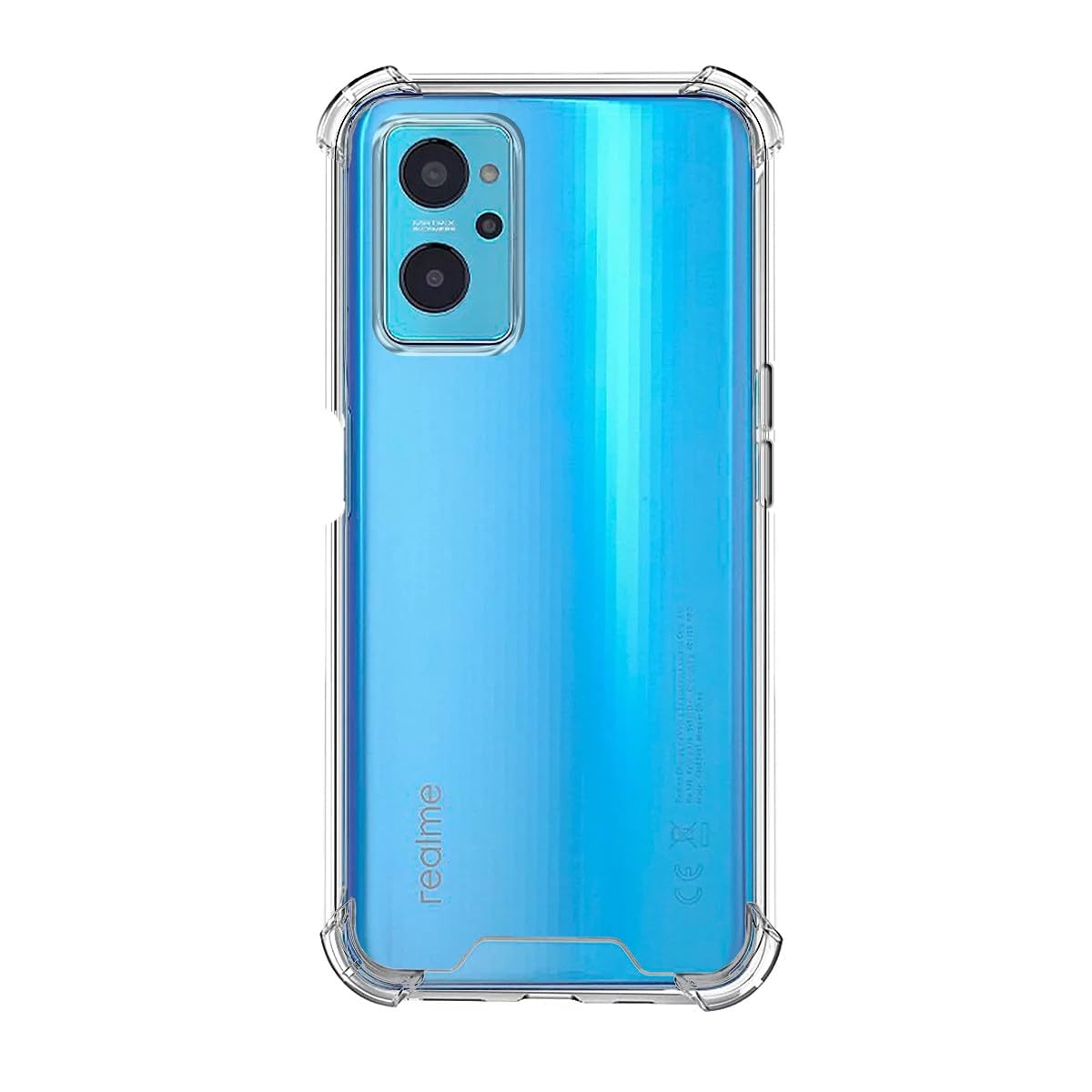 HAOYE Cover per Realme 6 Pro Cover, Custodia in TPU a gradiente Colori, [ Rinforzare la con Quattro Angoli] Custodia Trasparente Silicone Morbida TPU Ultra Sottile Case (Oro Nero