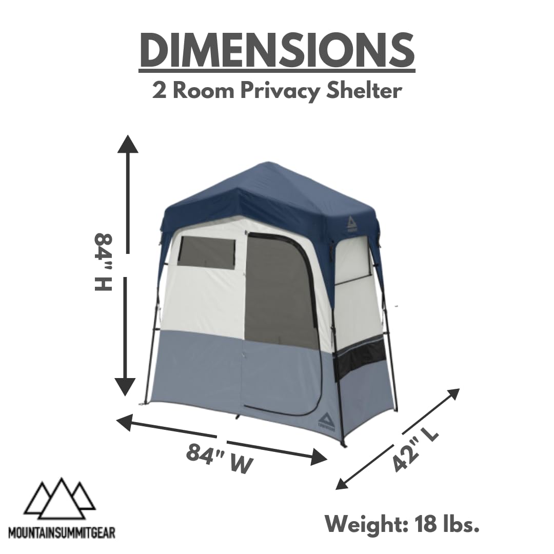 Caddis Rapid 2-Raum Sichtschutz, Camping Duschzelt, Sichtschutzzelte für Camping, Pop Up Zelt zum Duschen, Umziehen oder WC, tragbare Dusche, Camping-WC & Ankleidezimmer