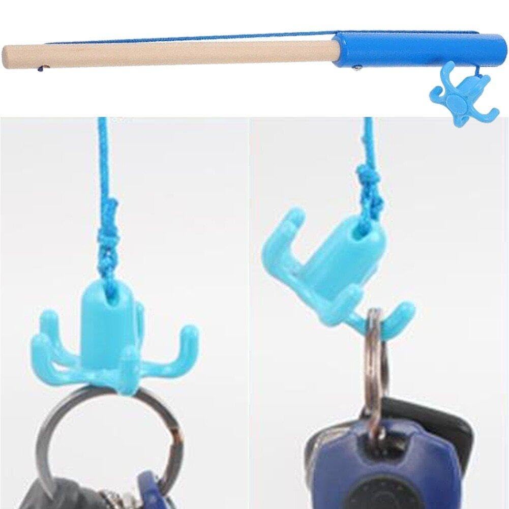 10 Pièces Canne à Pêche Aimantée Bois - Jeu Pêche Magnétique Pour Enfants