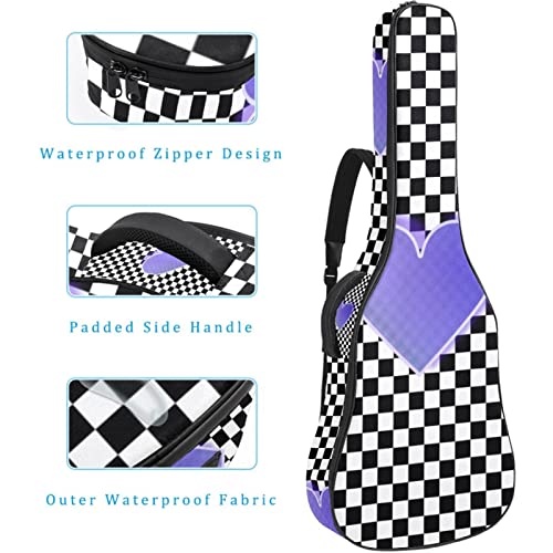 Étui de protection rembourré pour guitare acoustique classique, Multicolore 03., 42.9×16.9×4.7 in, Organiseur de sac - Les Beatles, Paul McCartney, John Lennon, RIngo Starr, George Harrison Étui de protection rembourré pour guitare acoustique classique, Multicolore 03., 42.9x16.9x4.7 in, Organiseur de sac – Image 5