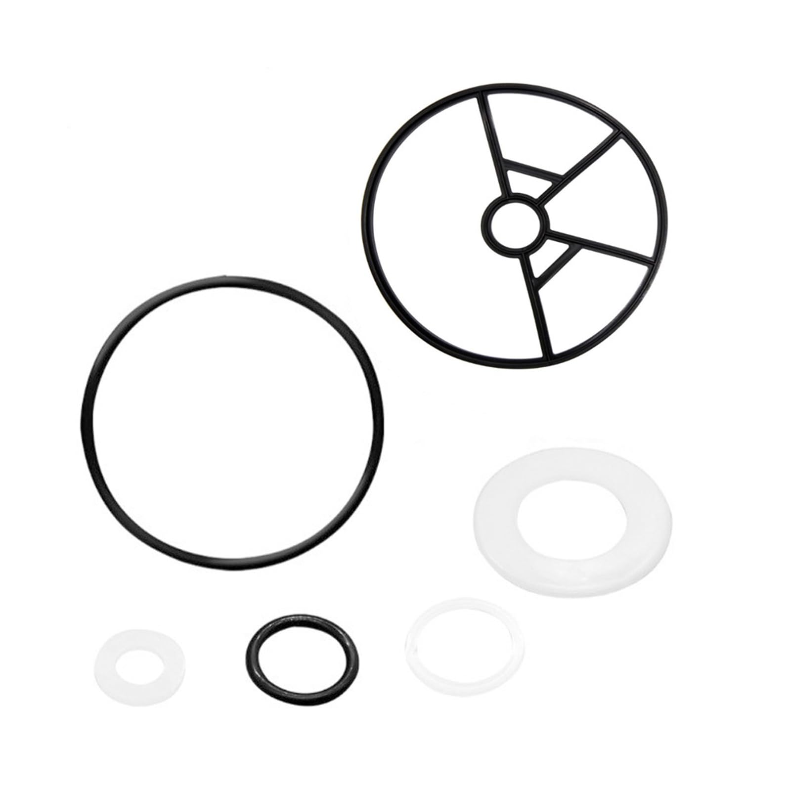 YROHGKPN 6 Pack Various Application Pool Filter Valves Seals Replacement Component Rubber Construction Compatibility Easy Assembly Rubber Pool Filter Valves Seals
