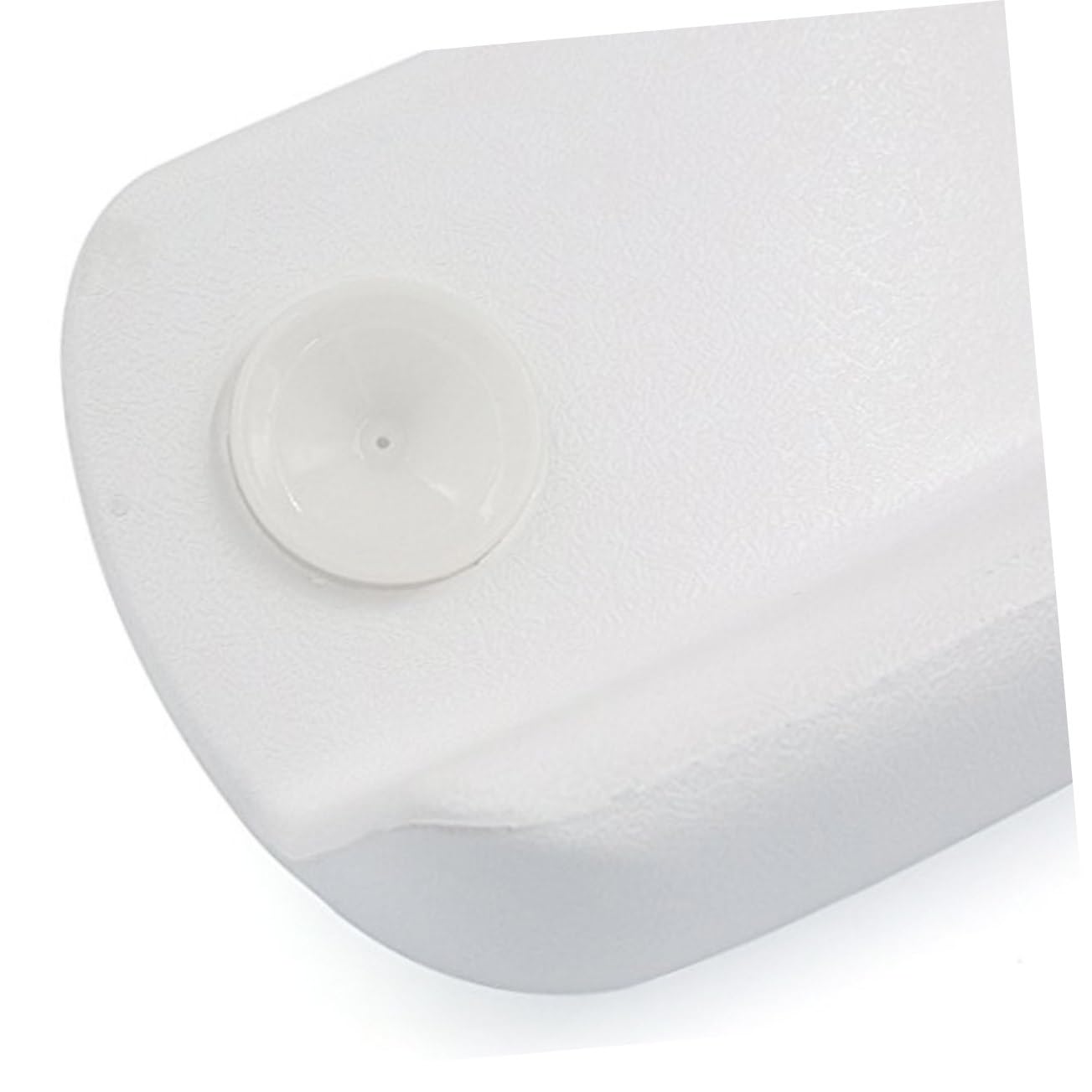 minkissy Cuscino per Vasca da Bagno in Pu Bianco 7 Ventose Antiscivolo, Morbido, Adatto per Vasche da Spa e Uso Domestico