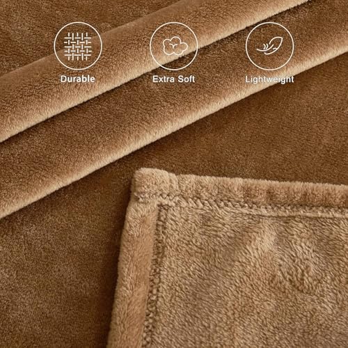 Image of Amazing Super Soft Double Bed Woollen Quilt Cover, 310TC Warm Duvet Cover, Woolen Duvet Cover /Rajai Cover /Blanket Cover /Quilt Cover King Size=90x100 Inches, Winter Blanket Cover (Brown)
