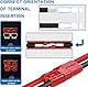 Candeon 175A Batterieanschluss Stecker, 2 Stück Quick Connect Batterie Stecker Steckverbinder Schnellanschluss anderson Stecker, Hochstrom Akku Batterie Steckverbinder für Auto Anhänger Wohnwagen
