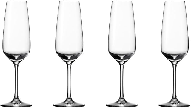 vivo|Villeroy & Boch Group Voice Basic Glass Set of 4 Champagne Flutes, Crystal Glass