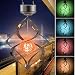 AMWGIMI Solar Lights Outdoor Yard Decoration Wind Chimes Lights Led Colour Changing Hanging Lights Garden, Yard, Home Decor Gift